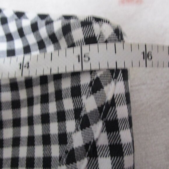 White House Black Market Black and White Gingham Strapless Bustier Corset Top - Picture 7 of 11